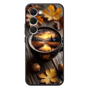 Чехол с принтом «Темный кофе» для TECNO Spark 40 Pro Plus