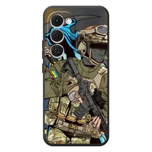 Чехлы с картинкой ЗСУ для Tecno Spark 40 Pro Plus (AlphaPrint) (Воїн ЗСУ)