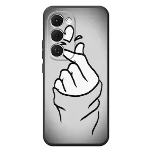 Чохол з принтом для Tecno Spark 40 Pro Plus (AlphaPrint - Знак сердечка)