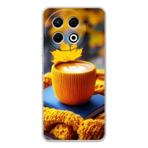 Чехол с принтом «Кофе на желтом пледе» для TECNO Spark 40 Pro