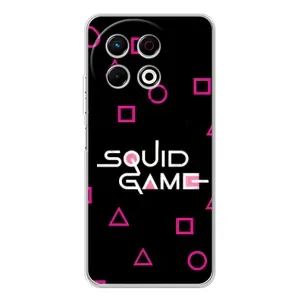 Чехол Гра в кальмара для Tecno Spark 40 Pro (Паттерн Игра кальмара)