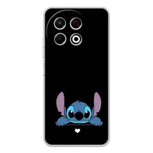 Чохол з принтом Стіч на TECNO Spark 40 Pro (Стіч на чорному)