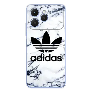 Чехлы Адидас для Tecno Spark 40 (AlphaPrint) (Адидас на мраморе)
