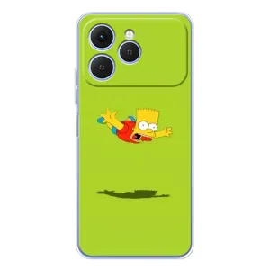 Чjхол з Сімпсонами для Tecno Spark 40 (VPrint) (Барт Сімпсон)