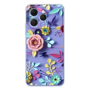 Чехлы с Цветами для Tecno Spark 40 (VPrint) (Цветочный дизайн)