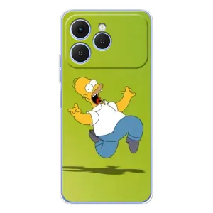 Чjхол з Сімпсонами для Tecno Spark 40 (VPrint) (Гомер Сімпсон)