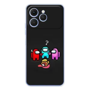 Чехол Амонг Ас для Tecno Spark 40 (AlphaPrint) (Импостер)