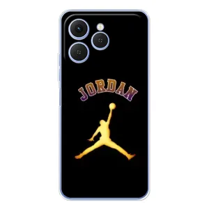 Чехлы для Tecno Spark 40 - с картинкой JORDAN (AlphaPrint) (Jordan Gold)