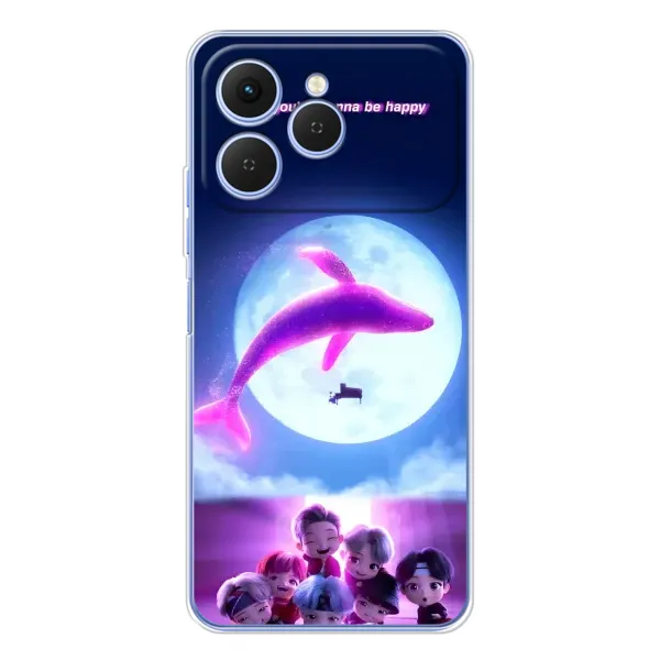 Чехол с принтом «КИТ BTS» для TECNO Spark 40 Чехол с принтом «КИТ BTS» для TECNO Spark 40