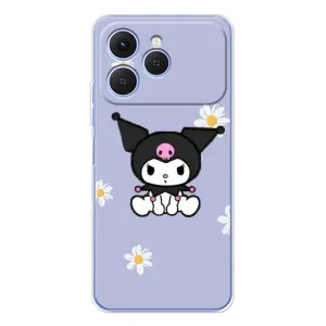 Чехол с кроликом Куроми на Tecno Spark 40 (Куроми в цветах)