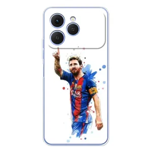 Чехлы Месси для Tecno Spark 40 (AlphaPrint) (Лео Месси)