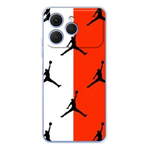 Чехлы для Tecno Spark 40 - с картинкой JORDAN (AlphaPrint) (Лого Джордан)