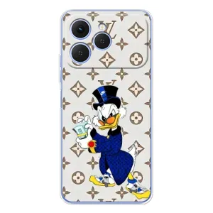 Чехли для Tecno Spark 40 - Скрудж МакДак Louis Vuitton (PREMIUMPrint) (Макдак на стилі)