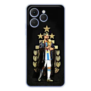 Чехлы для Tecno Spark 40 (Leo чемпион) (AlphaPrint) (Месси Король)