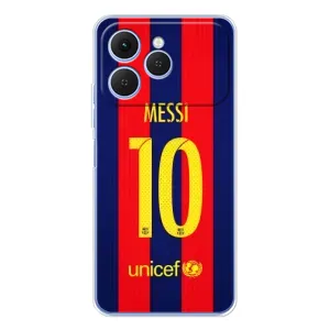 Чехлы Месси для Tecno Spark 40 (AlphaPrint) (Messi Barca 10)