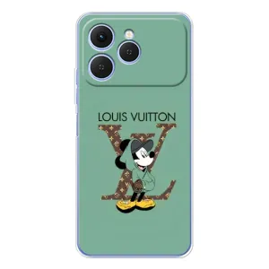 Чохли Луі Вітон для Tecno Spark 40 (AlphaPrint - LOUIS VUITTON) (Міккі Маус LV)