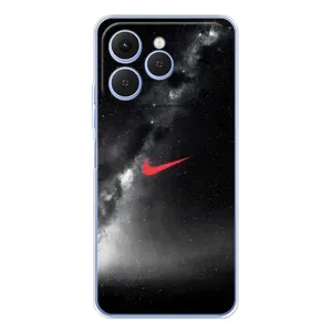 Чехол для Tecno Spark 40 - с принтом Найк (AlphaPrint) (Найк красный)