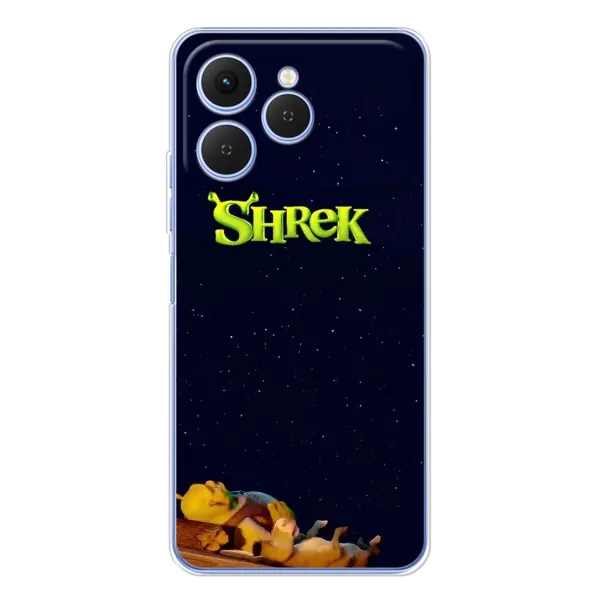 Чохол з принтом «Відпочиваючий Шрек» для TECNO Spark 40