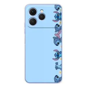 Чохол з принтом Стіч на TECNO Spark 40 (Стіч фон)