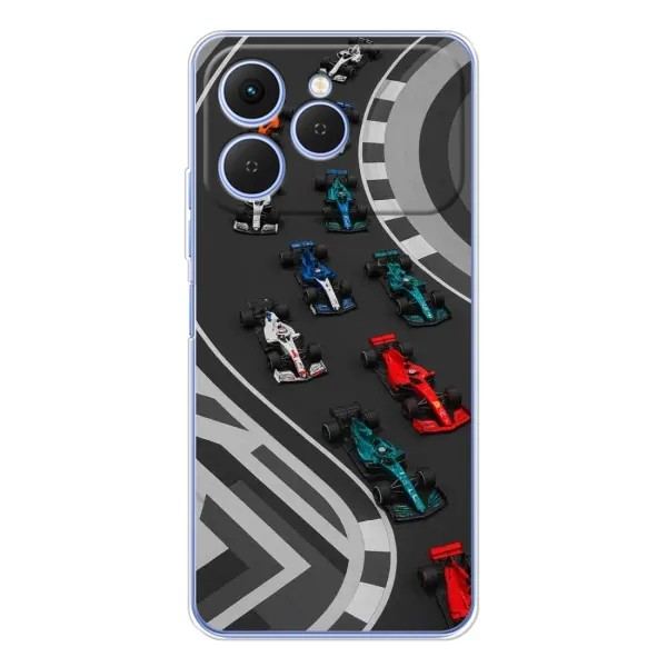 Чехол с принтом «Трасса Ф1» для TECNO Spark 40