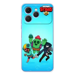 Чехлы Brawl Stars для Tecno Spark 40 (AlphaPrint)