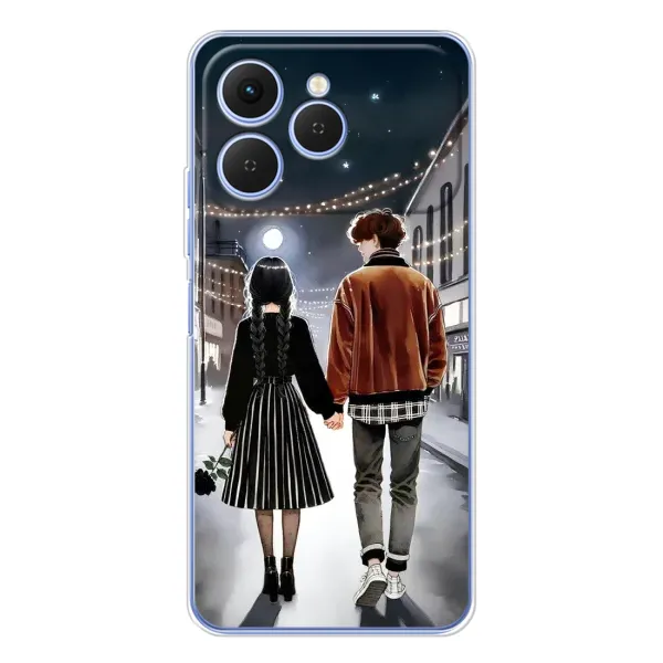 Чохол з принтом «Венздей та Тайлер» для TECNO Spark 40 Чохол з принтом «Венздей та Тайлер» для TECNO Spark 40