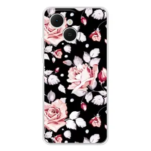Чехлы с Цветами для TECNO Spark 40C (VPrint) (Цветочки на черном)