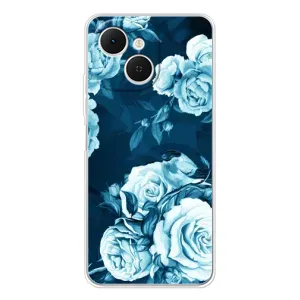 Чехлы (ART) Цветы на TECNO Spark 40C (VPrint) (Голубые Бутоны)