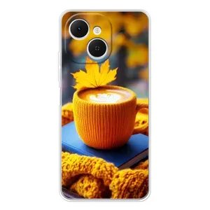 Чехол с принтом «Кофе на желтом пледе» для TECNO Spark 40C