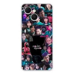 Чохол Гра в кальмара для TECNO Spark 40C (Колаж Гра кальмара)