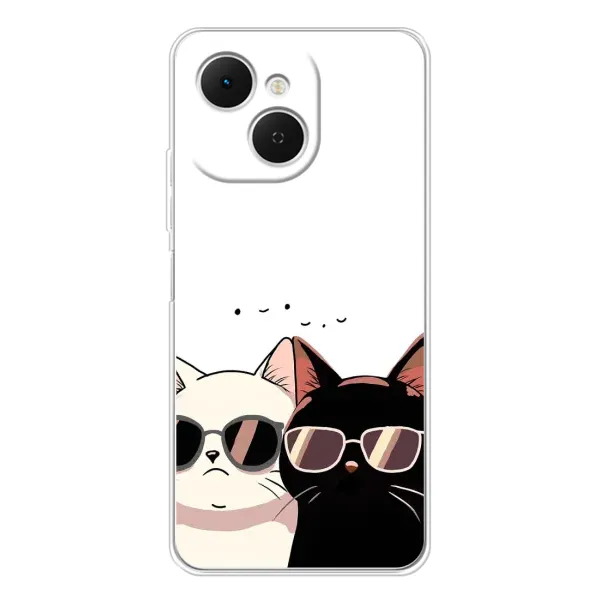 Чохол з принтом «Коти в окулярах» для TECNO Spark 40C Чохол з принтом «Коти в окулярах» для TECNO Spark 40C