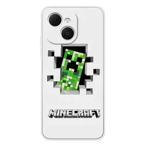 Чохол Майнкрафт на TECNO Spark 40C (AlphaPrint) Minecraft (кріпер Майнкрафт)