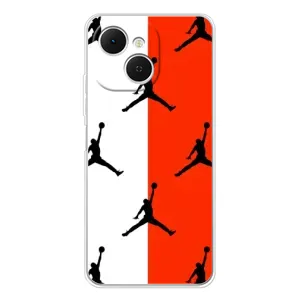 Чехлы для TECNO Spark 40C - с картинкой JORDAN (AlphaPrint) (Лого Джордан)