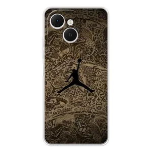 Чехлы для TECNO Spark 40C - с картинкой JORDAN (AlphaPrint) (Logo Jordan)