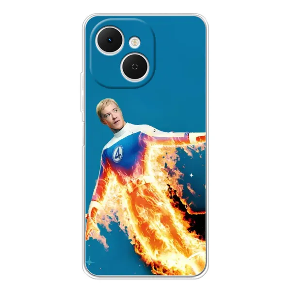 Чехол с принтом «Человек-факел в огне» для TECNO Spark 40C