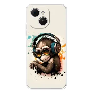 Чехол с принтом «Макака в наушниках» для TECNO Spark 40C