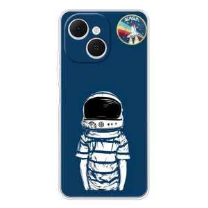 Чехол NASA для TECNO Spark 40C (AlphaPrint) (Мальчик в шлеме)