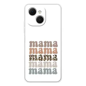 Чехол с принтом «Текстовый коллаж мама» для TECNO Spark 40C