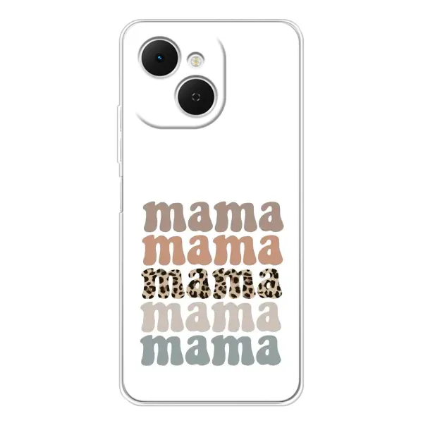 Чехол с принтом «Текстовый коллаж мама» для TECNO Spark 40C Чехол с принтом «Текстовый коллаж мама» для TECNO Spark 40C