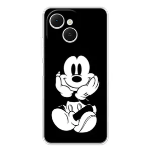 Эксклюзивный чехол для TECNO Spark 40C (AlphaPrint - Мультяшные) (Микки на черном)