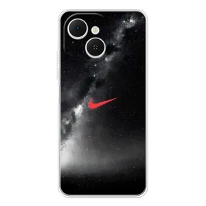 Чехол для TECNO Spark 40C - с принтом Найк (AlphaPrint) (Найк красный)