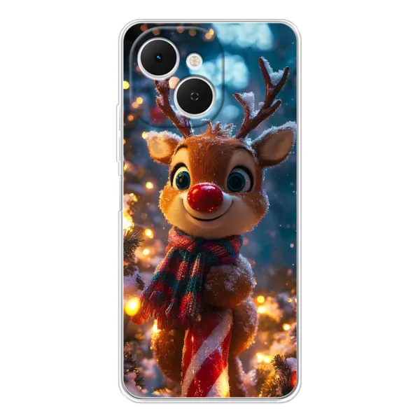 Чехол с принтом «Олень с шарфом» для TECNO Spark 40C