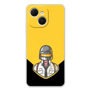 Чеjхол PUBG для ТЕКНО Спарк 40С (AlphaPrint) (Пабг в шоломі)