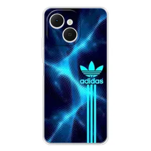 Чехлы Адидас для TECNO Spark 40C (AlphaPrint) (Синий Адидас)