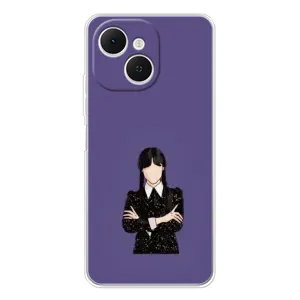 Чохли Венсдей на TECNO Spark 40C Уенсдей (AlphaPrint) (Венздей у чорному)