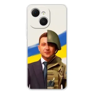 Чохол для TECNO Spark 40C (AlphaPrint - с принтом Зеленського)