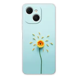 Чехлы с Цветами для TECNO Spark 40C (VPrint) (Желтый цветок)