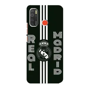 ФК Реал Мадрид чехлы для TECNO Spark 5 Pro (AlphaPrint) (черно белый Реал)