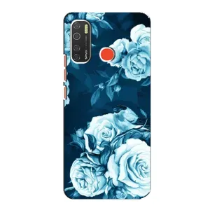 Чехлы (ART) Цветы на TECNO Spark 5 Pro (VPrint) (Блактині бутони)