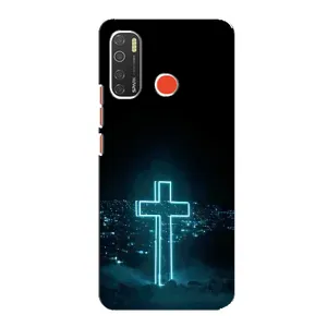 Християнські Чохли для TECNO Spark 5 Pro (AlphaPrint) (Хрест і місто)